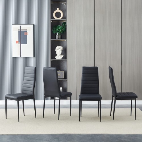 Dining chairs set faux - of,