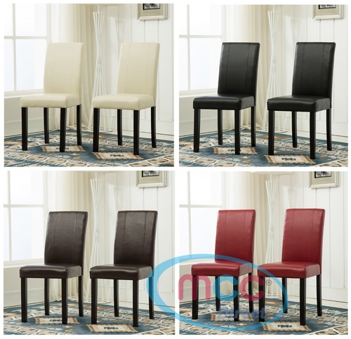 Faux leather dining - ,
