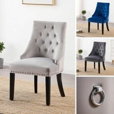 Velvet Dining Chair with Door