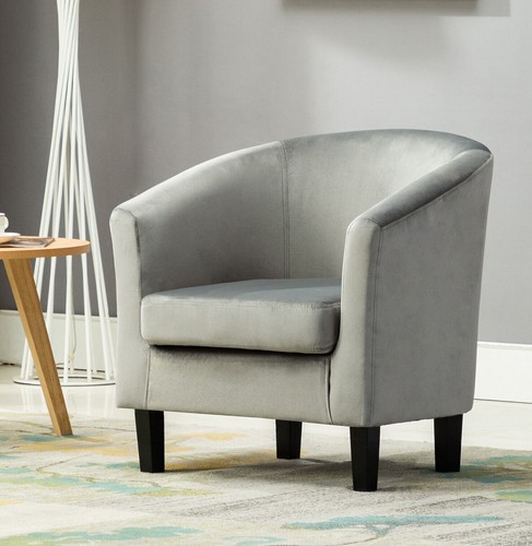 Mcc velvet fabric tub chair - fabric,