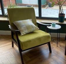 Modern Velvet Armchair Mid