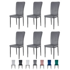2/4/6Pcs Velvet Dining Chairs