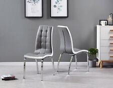 Dining Chairs Set of 2 Grey