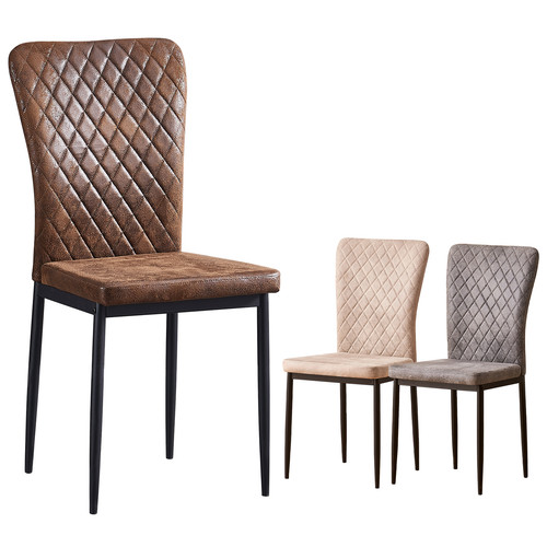 Faux suede dining chairs - faux,