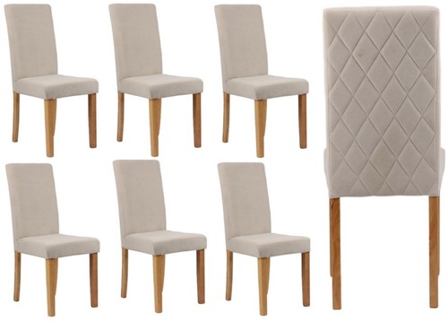 Beige velvet dining - beige,